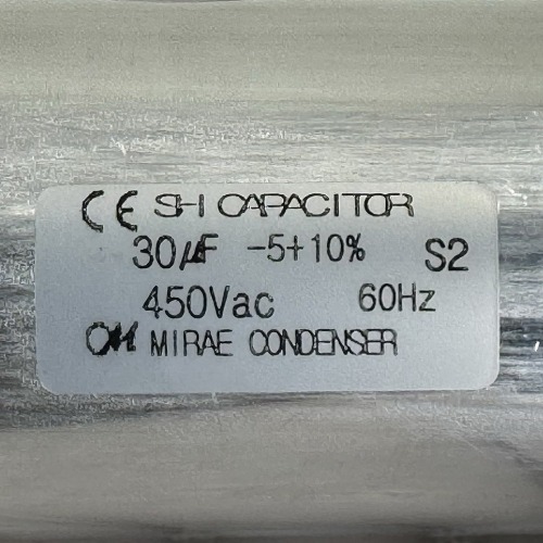 450VAC 30uF 미래 콘덴서 CE인증 에어컨 실외기 ac콘덴서 기기용 시밍 캔타입